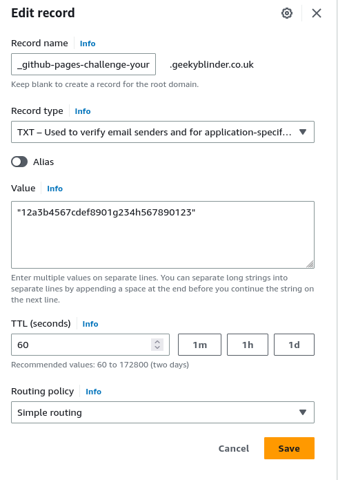 github challenge record